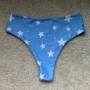 shein blue/star swimsuit bottoms